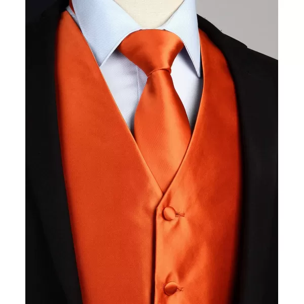HISDERN 3PC Men's Paisley Floral Jacquard Suit Vest &amp; Necktie and Pocket Square Formal Waistcoat for Tuxedo Wedding Party