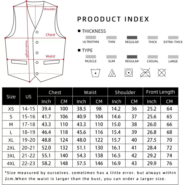 HISDERN 3PC Men's Paisley Floral Jacquard Suit Vest &amp; Necktie and Pocket Square Formal Waistcoat for Tuxedo Wedding Party