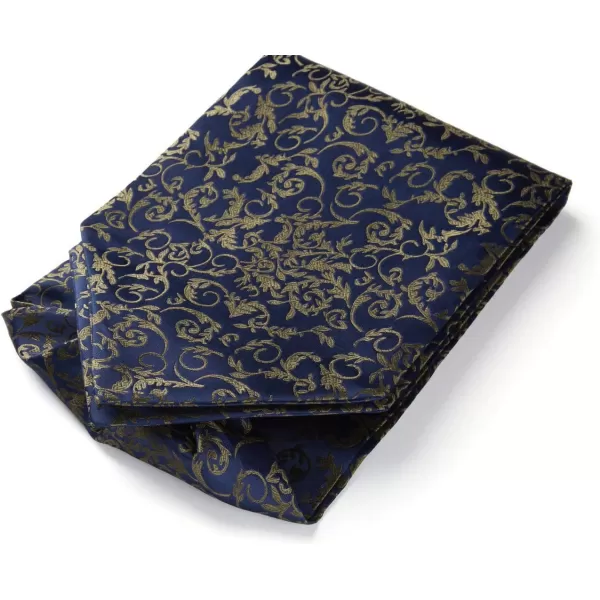 HISDERN Ascot Tie Mens Cravat Ties Floral Paisley Polka Dot Jacquard Self Ascots Cravat Scarf Wedding Party