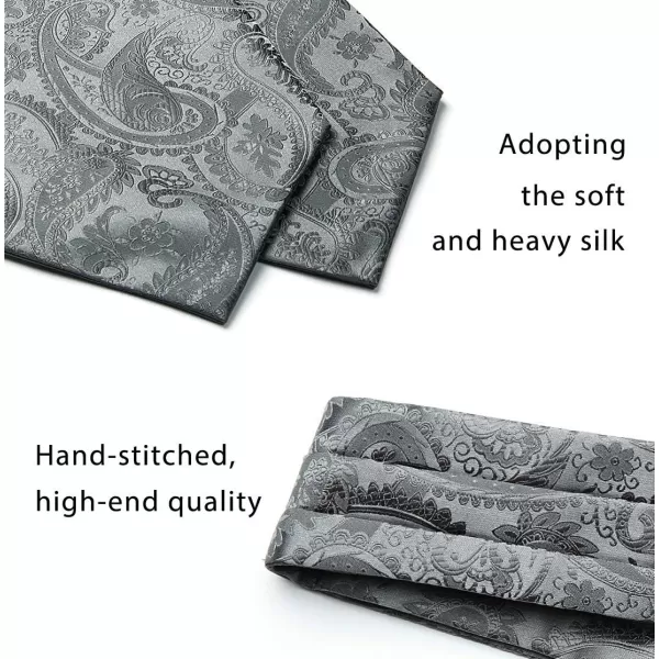 HISDERN Ascot Tie Mens Cravat Ties Floral Paisley Polka Dot Jacquard Self Ascots Cravat Scarf Wedding Party