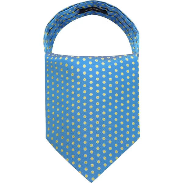 HISDERN Ascot Tie Mens Cravat Ties Floral Paisley Polka Dot Jacquard Self Ascots Cravat Scarf Wedding Party