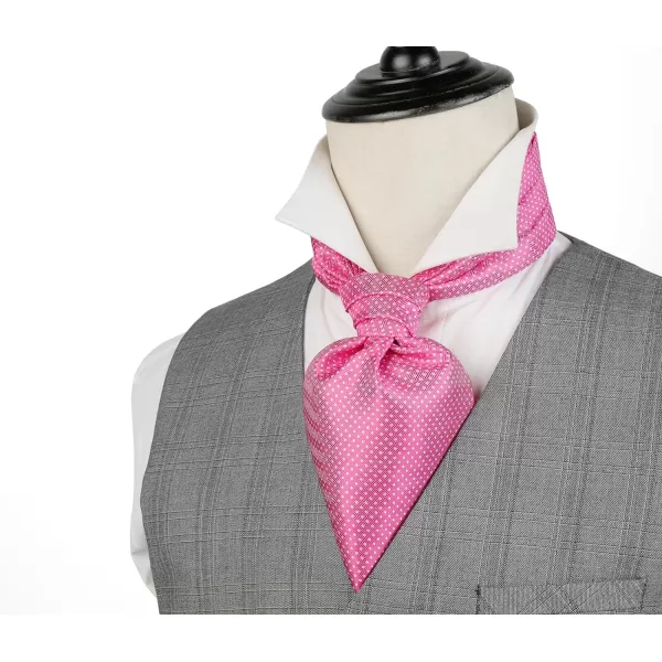 HISDERN Ascot Tie Mens Cravat Ties Floral Paisley Polka Dot Jacquard Self Ascots Cravat Scarf Wedding Party