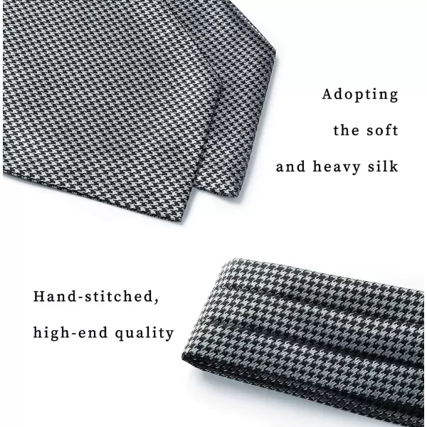 HISDERN Ascot Ties for Men Paisley Cravat Tie and Pocket Square Set Floral Mens Ascot Scarf Handkerchief Wedding Party