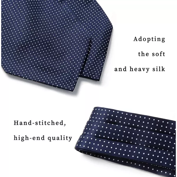 HISDERN Ascot Ties for Men Paisley Cravat Tie and Pocket Square Set Floral Mens Ascot Scarf Handkerchief Wedding Party
