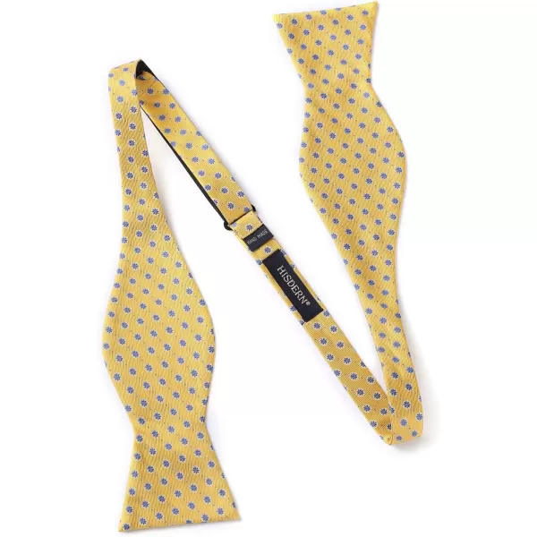 HISDERN Bow Tie and Suspenders for Men Floral Paisley Suspender Bowtie Set Adjustable Strong 6 Clips for Wedding Party