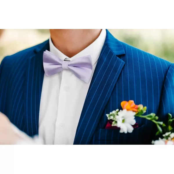 HISDERN Bow Tie and Suspenders for Men Suspender and Bowtie Handkerchief Set Adjustable Y Shape 6 Clips Wedding Brace