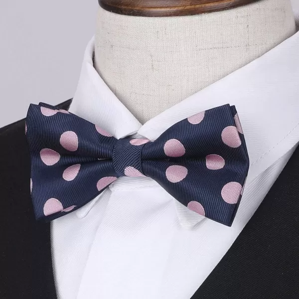 HISDERN Bow Ties for Boys Pre Tied Toddler Bow Tie Adjustable Kids Bowties Clip On Fun Patterned Bowties for Wedding Party