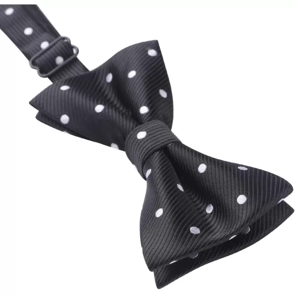 HISDERN Bow Ties for Boys Pre Tied Toddler Bow Tie Adjustable Kids Bowties Clip On Fun Patterned Bowties for Wedding Party