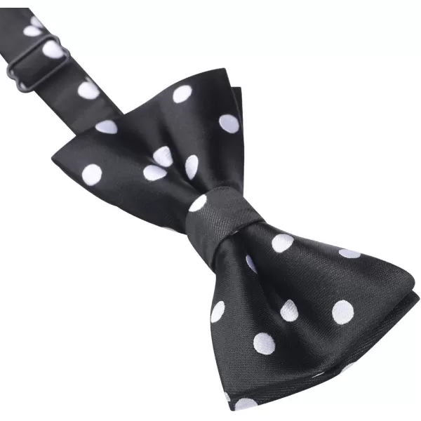 HISDERN Bow Ties for Boys Pre Tied Toddler Bow Tie Adjustable Kids Bowties Clip On Fun Patterned Bowties for Wedding Party