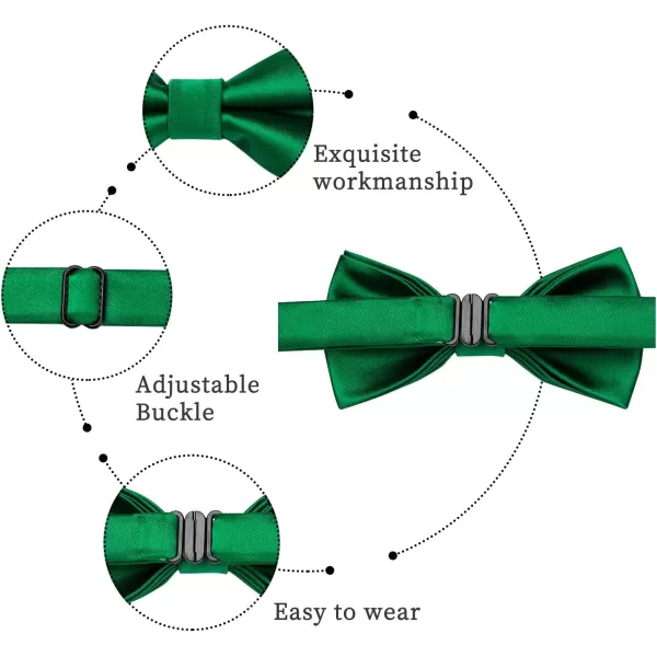 HISDERN Bow Ties for Boys Pre Tied Toddler Bow Tie Adjustable Kids Bowties Clip On Fun Patterned Bowties for Wedding Party