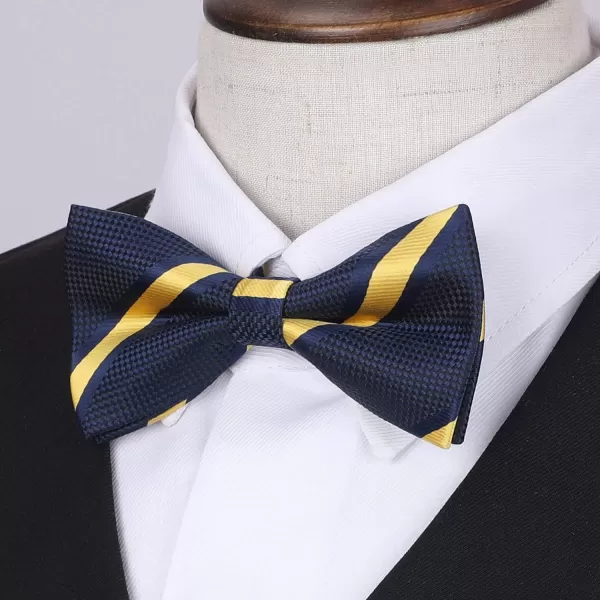 HISDERN Bow Ties for Boys Pre Tied Toddler Bow Tie Adjustable Kids Bowties Clip On Fun Patterned Bowties for Wedding Party