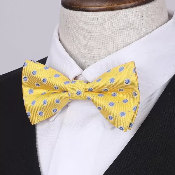 HISDERN Bow Ties for Boys Pre Tied Toddler Bow Tie Adjustable Kids Bowties Clip On Fun Patterned Bowties for Wedding Party