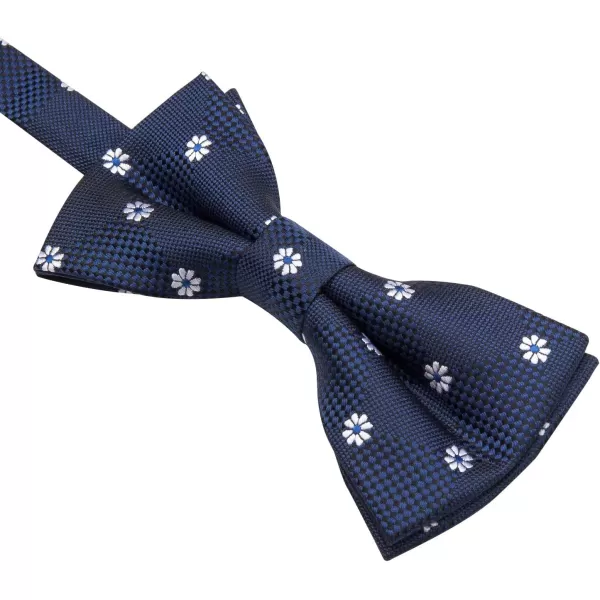 HISDERN Bow Ties for Boys Pre Tied Toddler Bow Tie Adjustable Kids Bowties Clip On Fun Patterned Bowties for Wedding Party