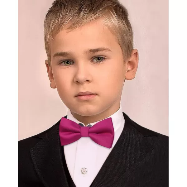 HISDERN Bow Ties for Boys Pre Tied Toddler Bow Tie Adjustable Kids Bowties Clip On Fun Patterned Bowties for Wedding Party