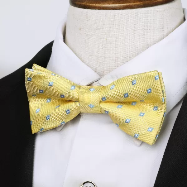 HISDERN Bow Ties for Boys Pre Tied Toddler Bow Tie Adjustable Kids Bowties Clip On Fun Patterned Bowties for Wedding Party