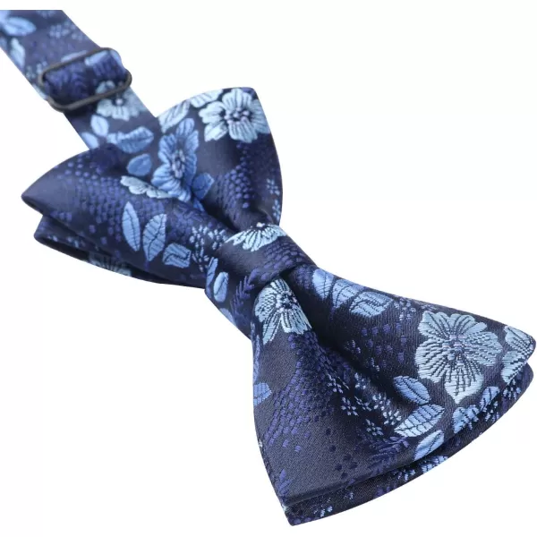 HISDERN Bow Ties for Boys Pre Tied Toddler Bow Tie Adjustable Kids Bowties Clip On Fun Patterned Bowties for Wedding Party