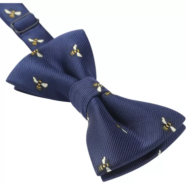 HISDERN Bow Ties for Boys Pre Tied Toddler Bow Tie Adjustable Kids Bowties Clip On Fun Patterned Bowties for Wedding Party