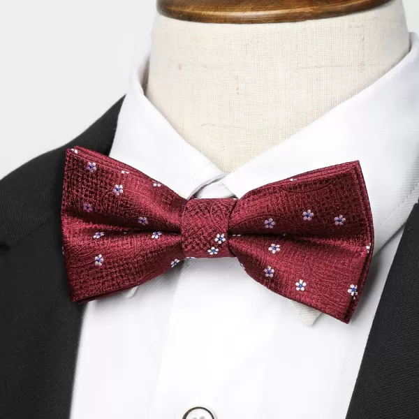 HISDERN Bow Ties for Boys Pre Tied Toddler Bow Tie Adjustable Kids Bowties Clip On Fun Patterned Bowties for Wedding Party