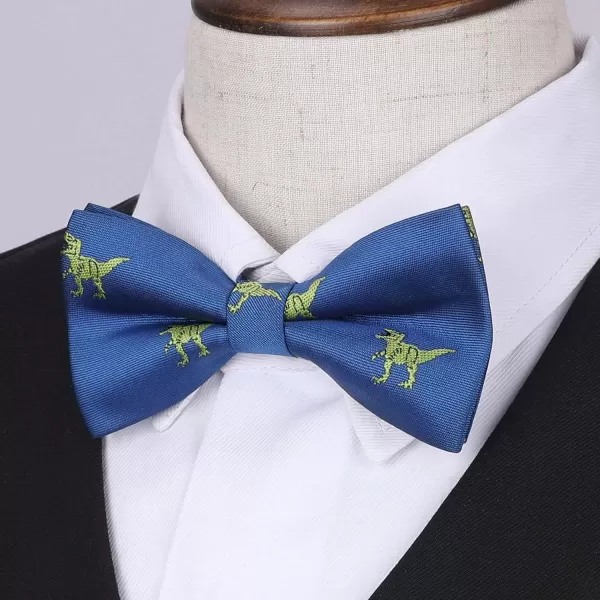 HISDERN Bow Ties for Boys Pre Tied Toddler Bow Tie Adjustable Kids Bowties Clip On Fun Patterned Bowties for Wedding Party