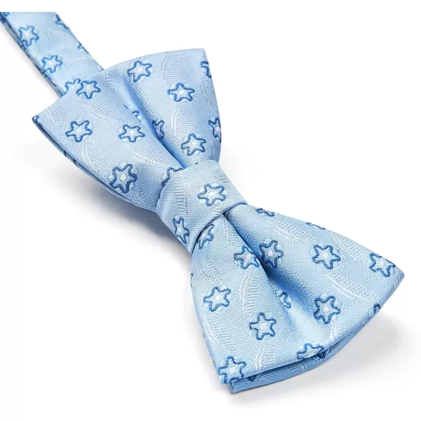 HISDERN Bow Ties for Boys Pre Tied Toddler Bow Tie Adjustable Kids Bowties Clip On Fun Patterned Bowties for Wedding Party
