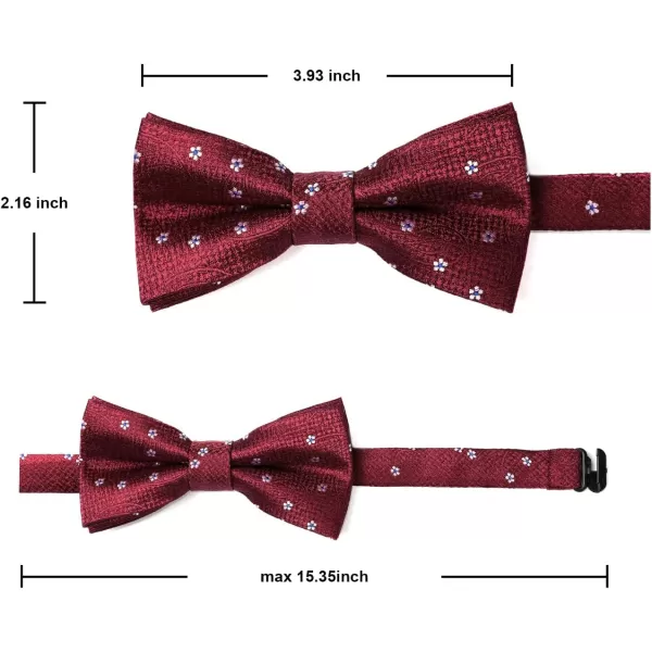HISDERN Bow Ties for Boys Pre Tied Toddler Bow Tie Adjustable Kids Bowties Clip On Fun Patterned Bowties for Wedding Party