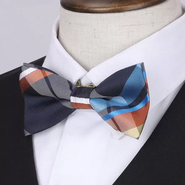 HISDERN Bow Ties for Boys Pre Tied Toddler Bow Tie Adjustable Kids Bowties Clip On Fun Patterned Bowties for Wedding Party