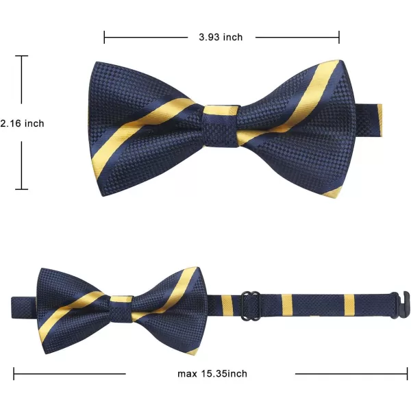 HISDERN Bow Ties for Boys Pre Tied Toddler Bow Tie Adjustable Kids Bowties Clip On Fun Patterned Bowties for Wedding Party