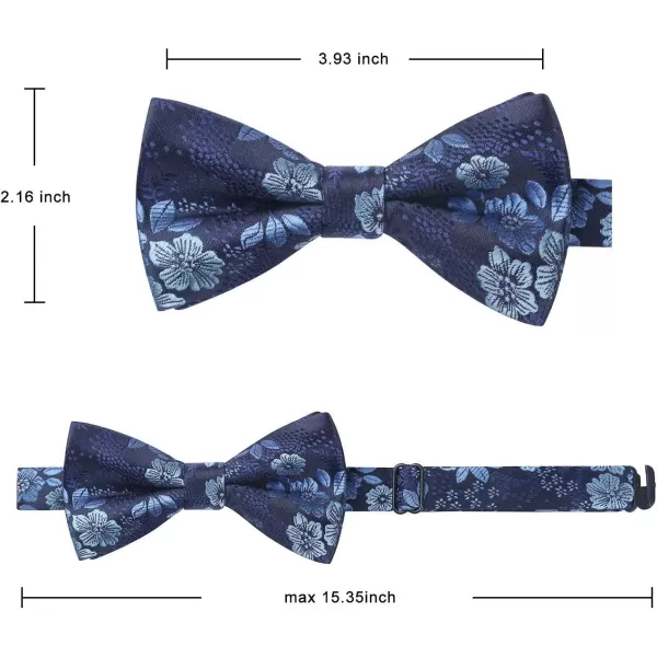 HISDERN Bow Ties for Boys Pre Tied Toddler Bow Tie Adjustable Kids Bowties Clip On Fun Patterned Bowties for Wedding Party