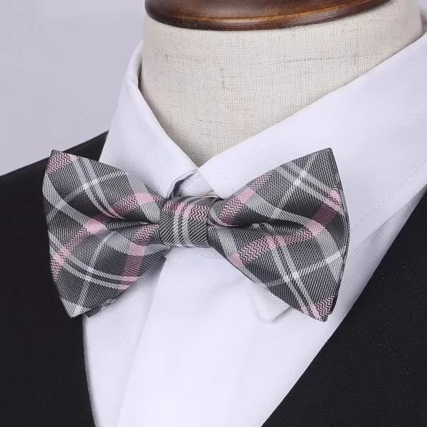 HISDERN Bow Ties for Boys Pre Tied Toddler Bow Tie Adjustable Kids Bowties Clip On Fun Patterned Bowties for Wedding Party