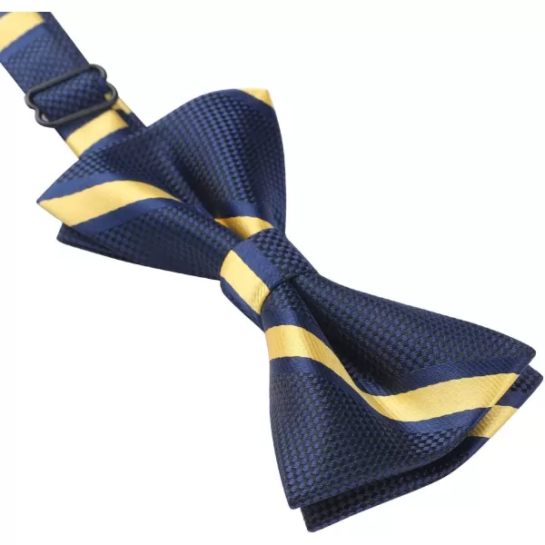 HISDERN Bow Ties for Boys Pre Tied Toddler Bow Tie Adjustable Kids Bowties Clip On Fun Patterned Bowties for Wedding Party