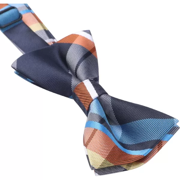 HISDERN Bow Ties for Boys Pre Tied Toddler Bow Tie Adjustable Kids Bowties Clip On Fun Patterned Bowties for Wedding Party
