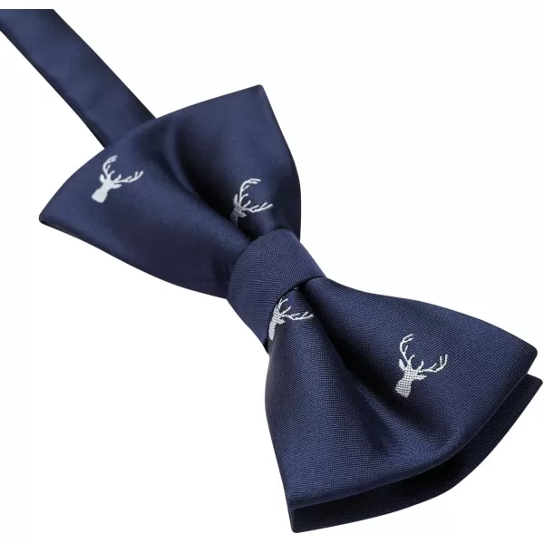 HISDERN Bow Ties for Boys Pre Tied Toddler Bow Tie Adjustable Kids Bowties Clip On Fun Patterned Bowties for Wedding Party