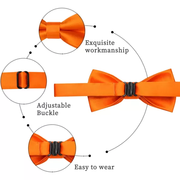 HISDERN Bow Ties for Boys Pre Tied Toddler Bow Tie Adjustable Kids Bowties Clip On Fun Patterned Bowties for Wedding Party