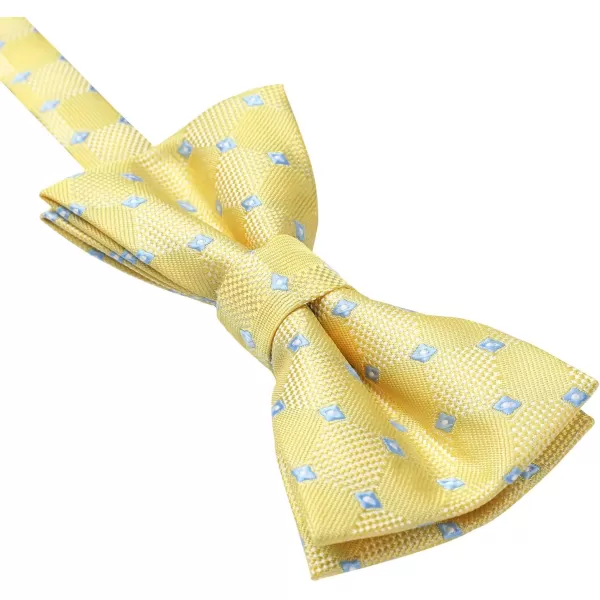 HISDERN Bow Ties for Boys Pre Tied Toddler Bow Tie Adjustable Kids Bowties Clip On Fun Patterned Bowties for Wedding Party