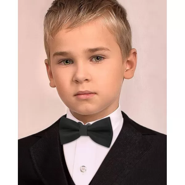 HISDERN Bow Ties for Boys Pre Tied Toddler Bow Tie Adjustable Kids Bowties Clip On Fun Patterned Bowties for Wedding Party