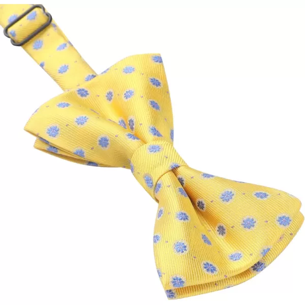 HISDERN Bow Ties for Boys Pre Tied Toddler Bow Tie Adjustable Kids Bowties Clip On Fun Patterned Bowties for Wedding Party