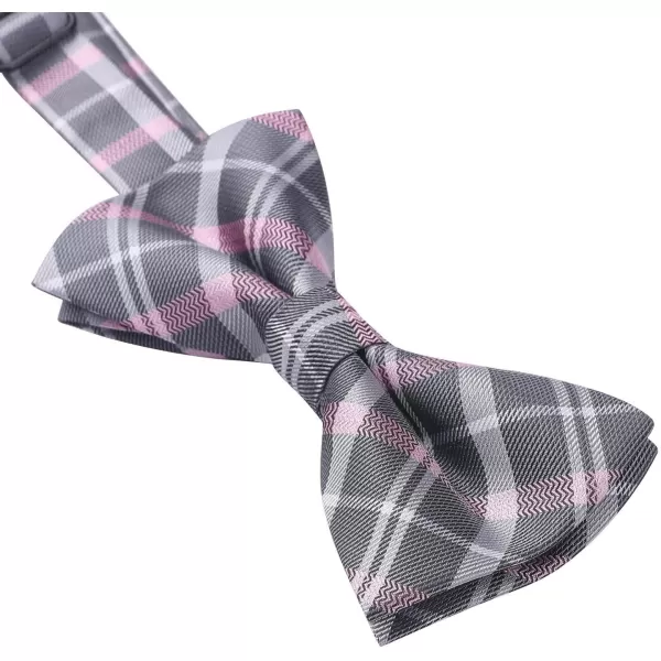 HISDERN Bow Ties for Boys Pre Tied Toddler Bow Tie Adjustable Kids Bowties Clip On Fun Patterned Bowties for Wedding Party