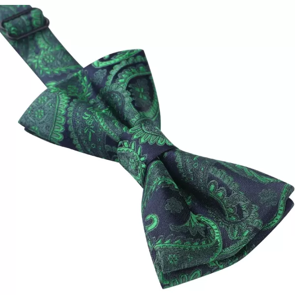 HISDERN Bow Ties for Boys Pre Tied Toddler Bow Tie Adjustable Kids Bowties Clip On Fun Patterned Bowties for Wedding Party