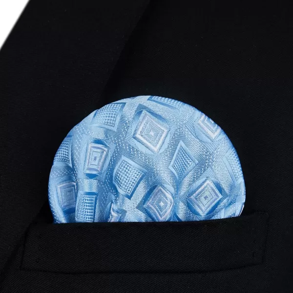HISDERN Bow Ties for Men Check Plaid Self Tie Bow Tie and Pocket Square Bowtie Formal Tuxedo Wedding Bowties Handkerchief Set