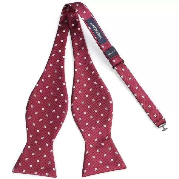 HISDERN Bow Ties for Men Floral Bowties Mens Self Tie Bow Tie Handkerchief Jacquard Woven Bowtie Pocket Square Set