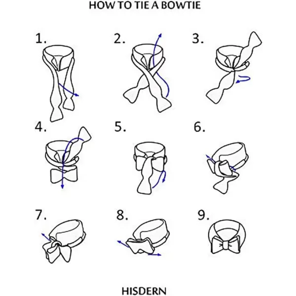 HISDERN Bow Ties for Men Paisley Bowties Mens Self Tie Bow Tie and Pocket Square Set Formal Tuxedo Wedding Bowtie
