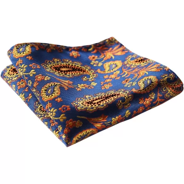 HISDERN Bow Ties for Men Paisley Bowties Mens Self Tie Bow Tie and Pocket Square Set Formal Tuxedo Wedding Bowtie