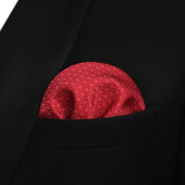 HISDERN Bow Ties for Men Polka Dot Selftie Bowtie and Pocket Square Classic Business Tuxedo Wedding Bowties Handkerchief
