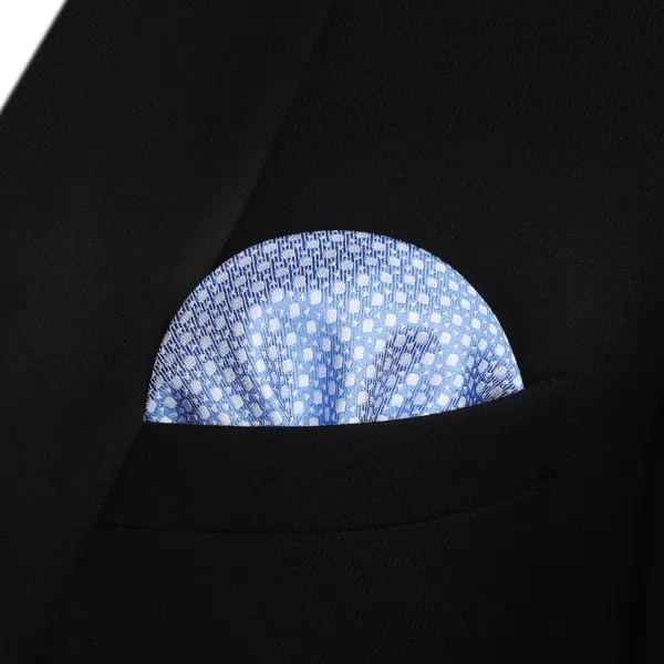 HISDERN Bow Ties for Men Polka Dot Selftie Bowtie and Pocket Square Classic Business Tuxedo Wedding Bowties Handkerchief