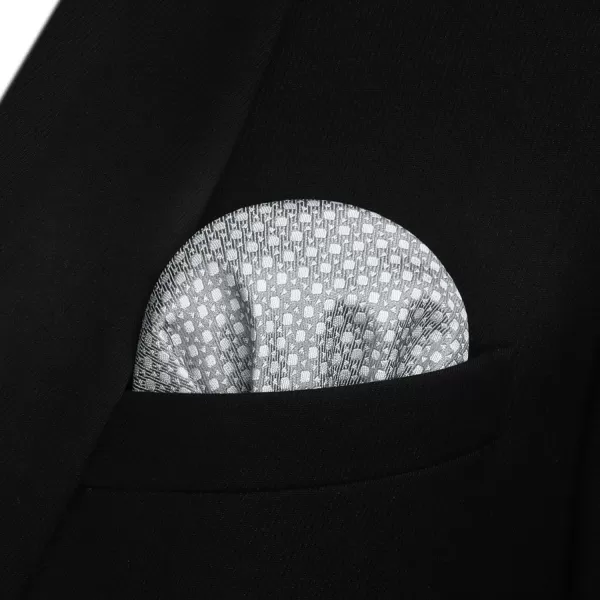 HISDERN Bow Ties for Men Polka Dot Selftie Bowtie and Pocket Square Classic Business Tuxedo Wedding Bowties Handkerchief