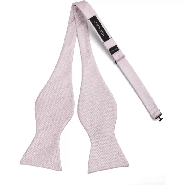 HISDERN Bow Ties for Men Polka Dot Selftie Bowtie and Pocket Square Classic Business Tuxedo Wedding Bowties Handkerchief
