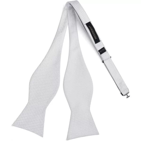 HISDERN Bow Ties for Men Polka Dot Selftie Bowtie and Pocket Square Classic Business Tuxedo Wedding Bowties Handkerchief
