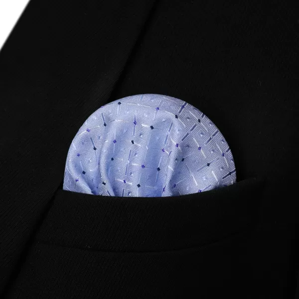 HISDERN Bow Ties for Men Polka Dot Selftie Bowtie and Pocket Square Classic Business Tuxedo Wedding Bowties Handkerchief