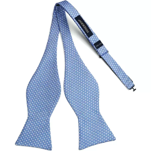 HISDERN Bow Ties for Men Polka Dot Selftie Bowtie and Pocket Square Classic Business Tuxedo Wedding Bowties Handkerchief