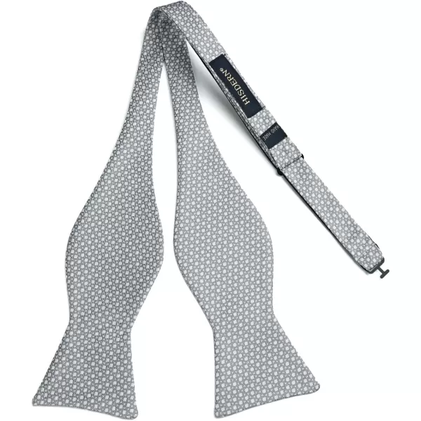 HISDERN Bow Ties for Men Polka Dot Selftie Bowtie and Pocket Square Classic Business Tuxedo Wedding Bowties Handkerchief